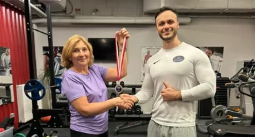 Pani Katarzyna podczas treningu personalnego w Body Movement w Warszawie