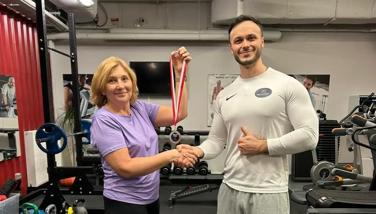 Pani Katarzyna podczas treningu personalnego w Body Movement w Warszawie